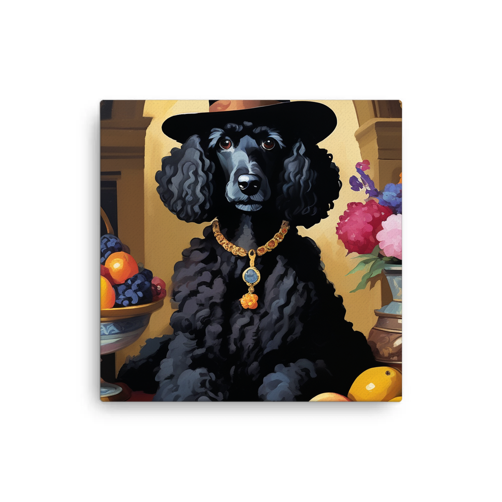 PugMug Custom Black Poodle Canvas