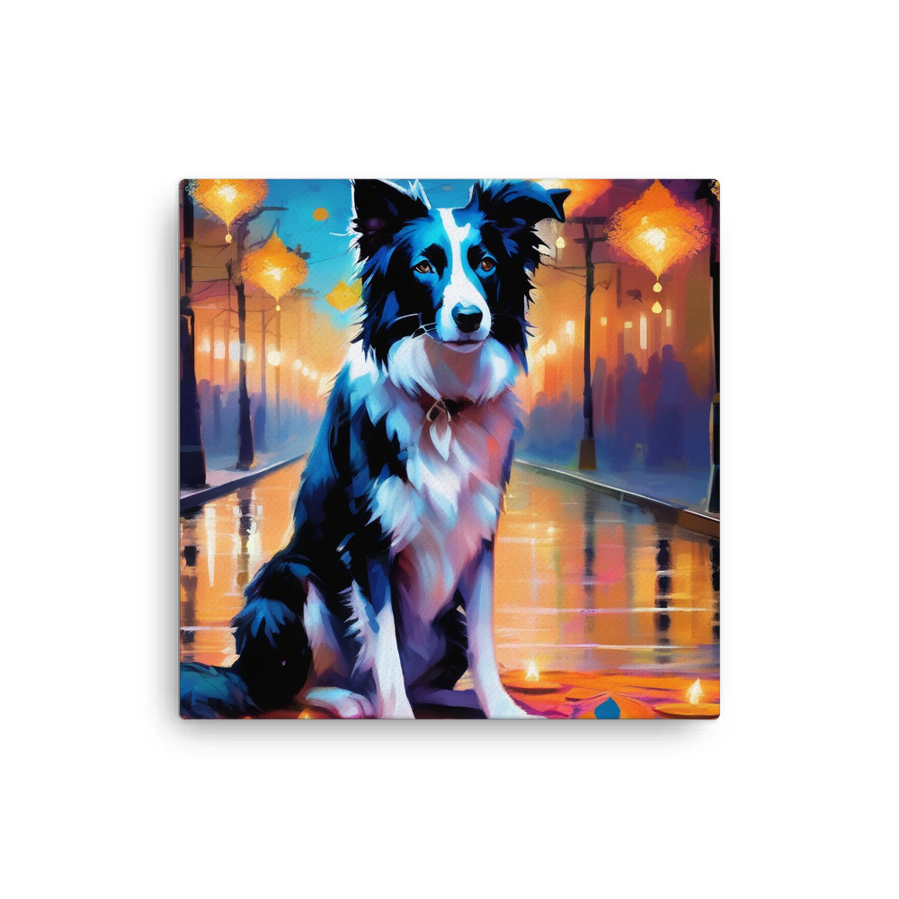 PugMug Custom Border Collie Canvas