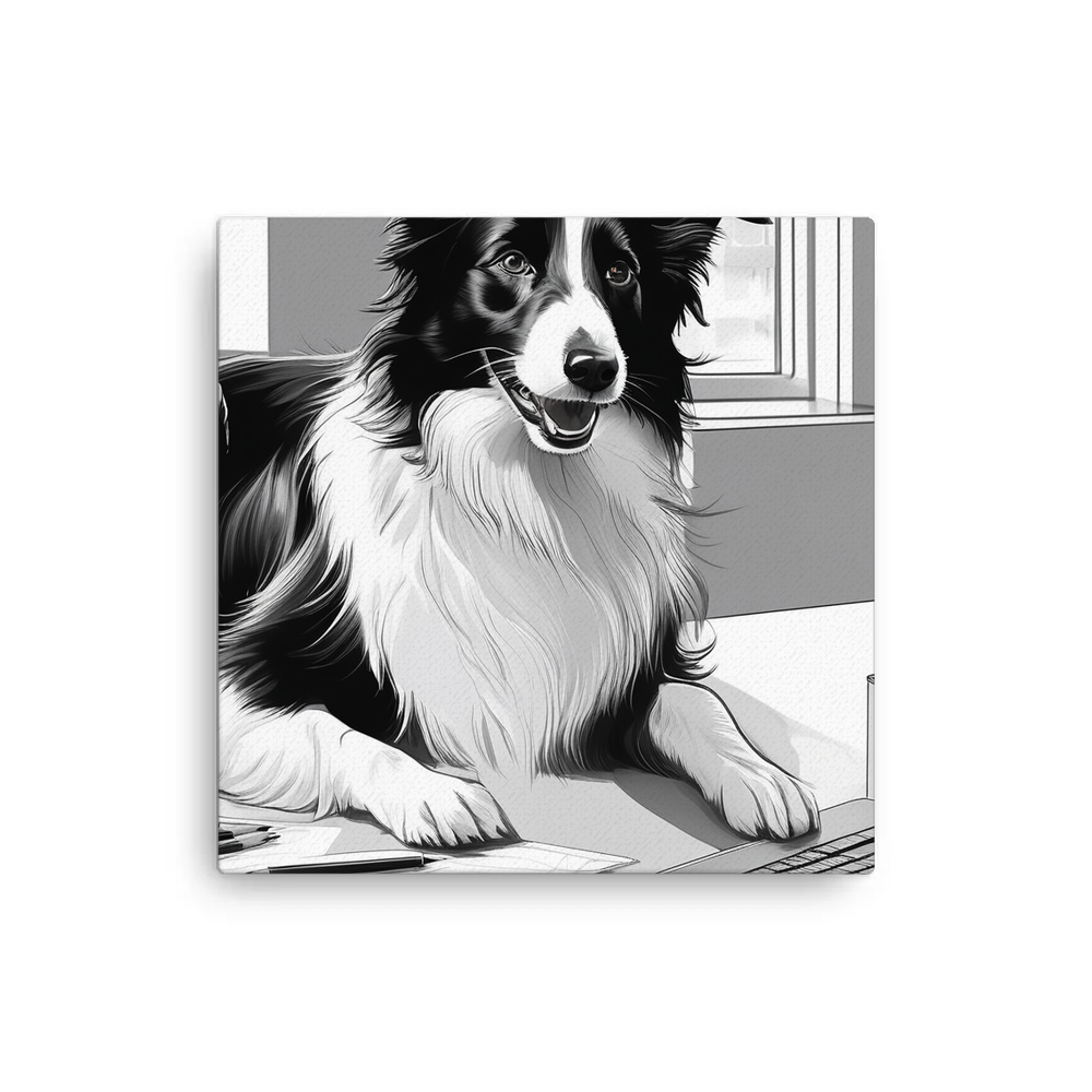 PugMug Custom Border Collie Canvas