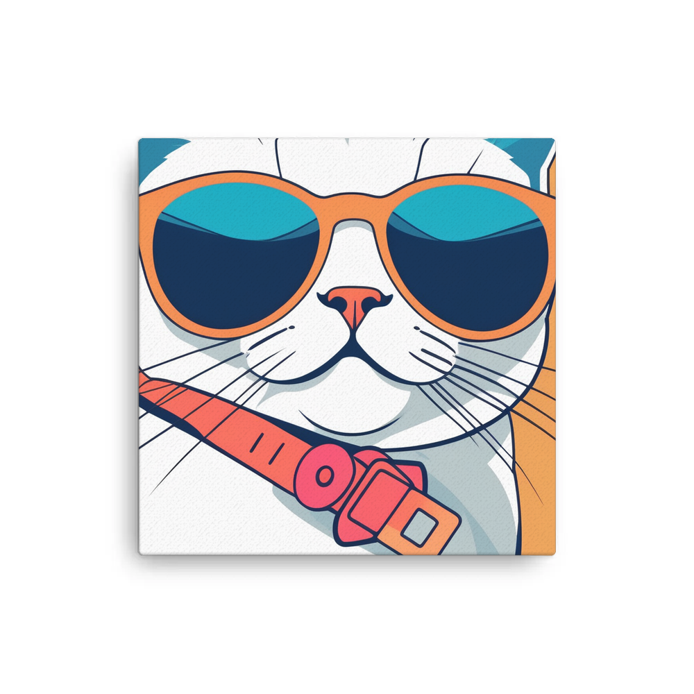 PugMug Custom White British Shorthair Cat Canvas