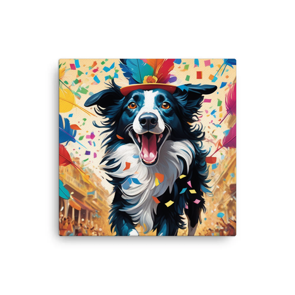 PugMug Custom Border Collie Canvas