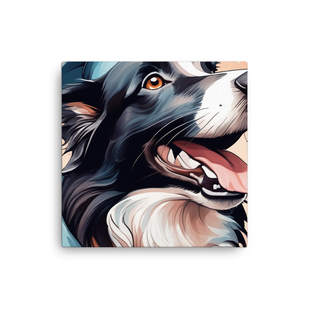 PugMug Custom Border Collie Canvas