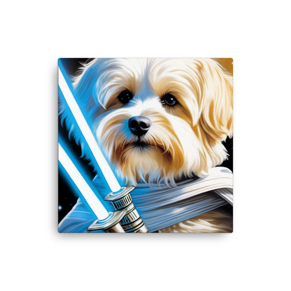 PugMug Custom White Havanese Dog Canvas