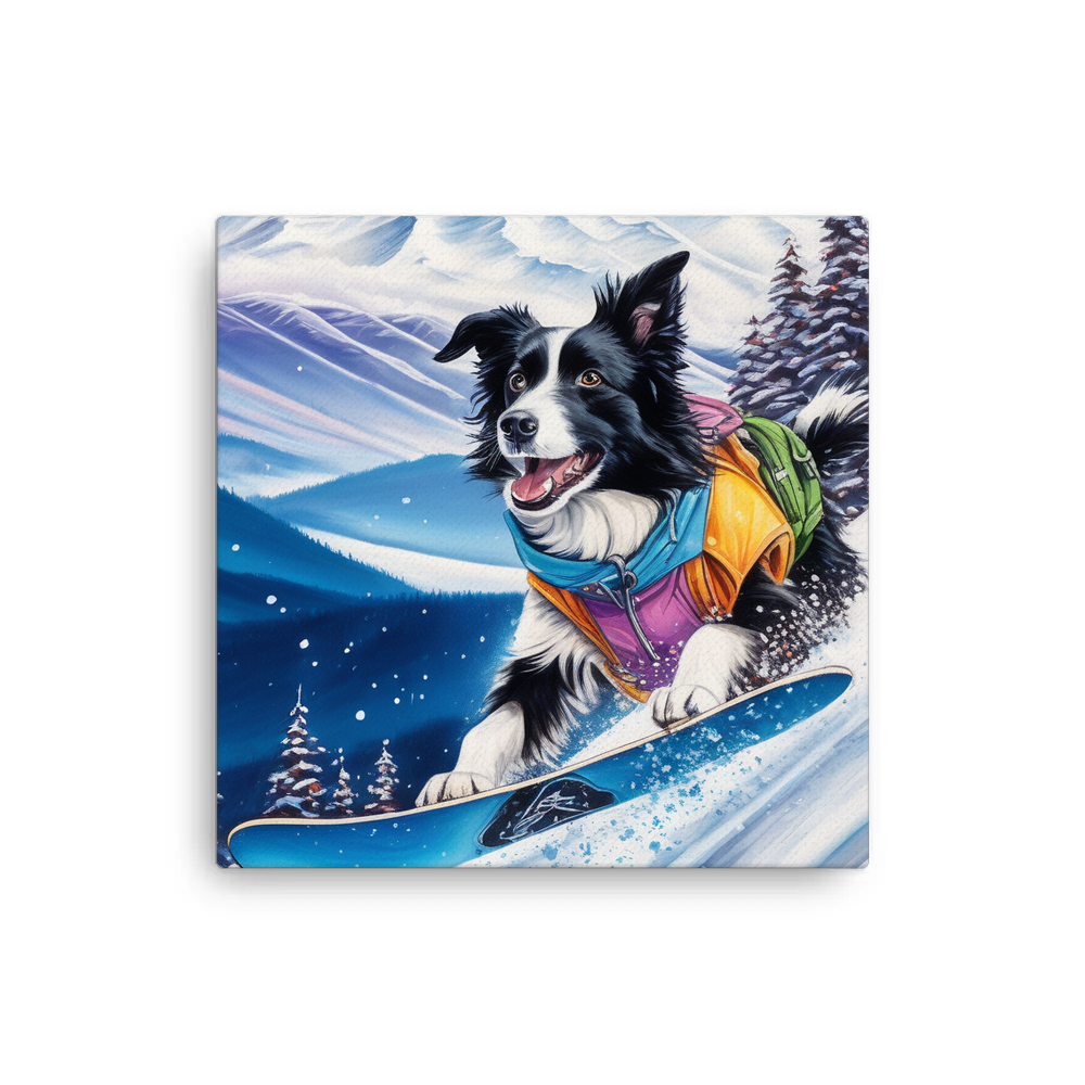 PugMug Custom Border Collie Canvas