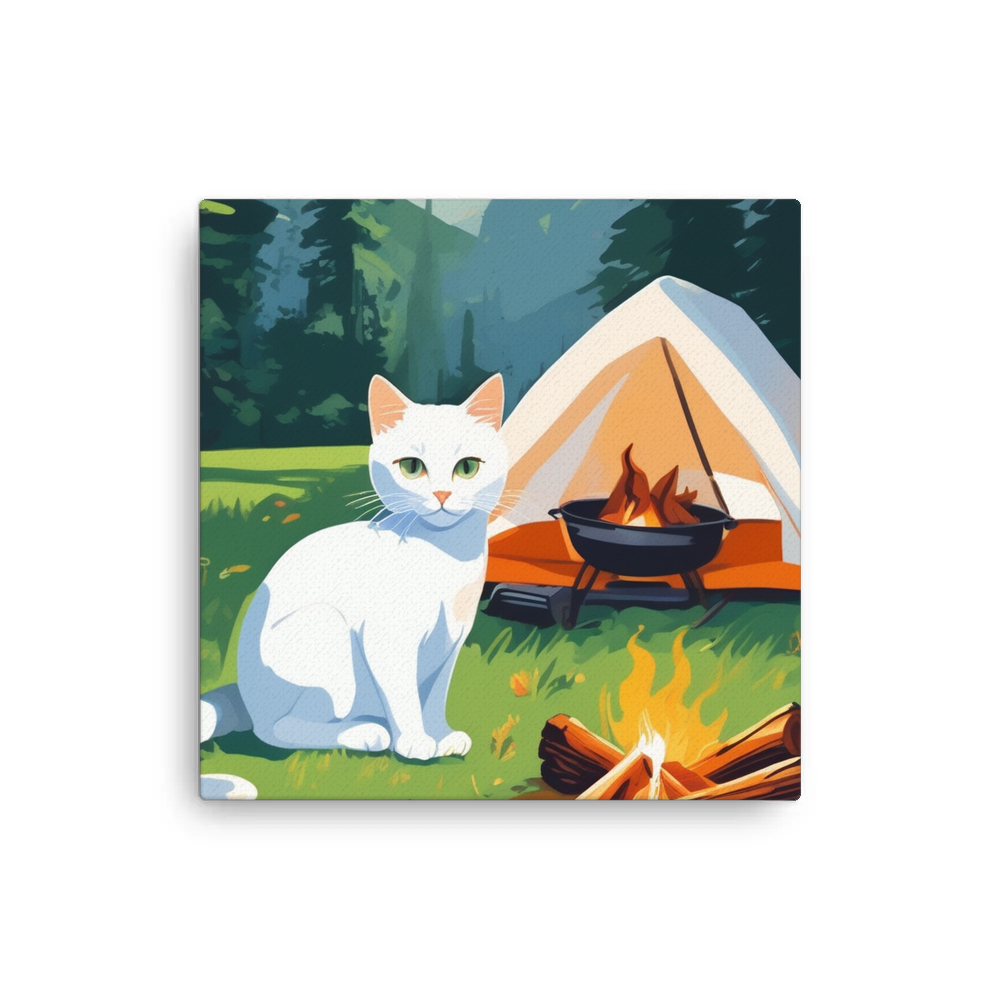 PugMug Custom White Companion Cat Canvas