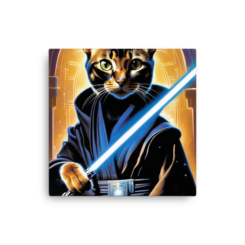 PugMug Custom Black Abyssinian Cat Canvas