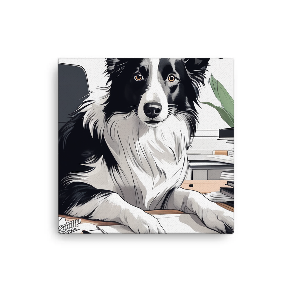 PugMug Custom Border Collie Canvas