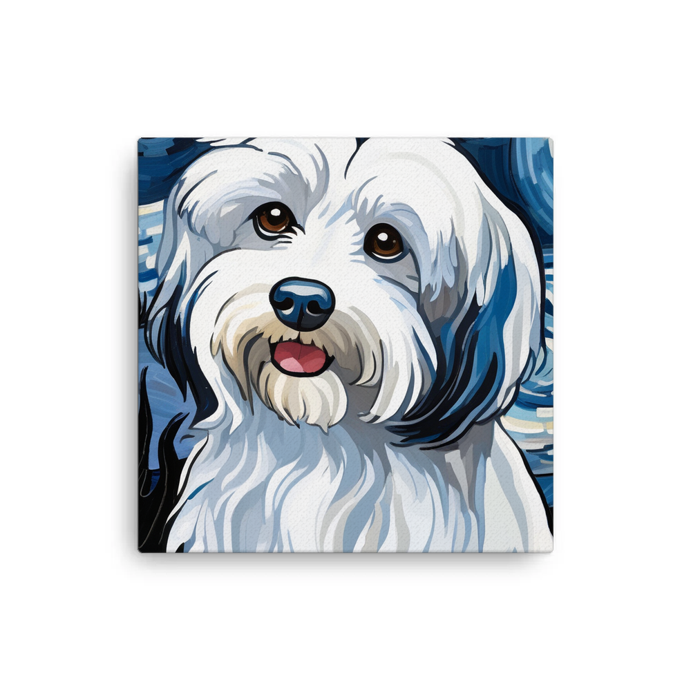 PugMug Custom Black-and-white Havanese Dog Canvas