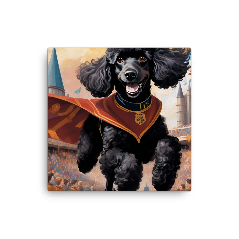 PugMug Custom Black Poodle Canvas