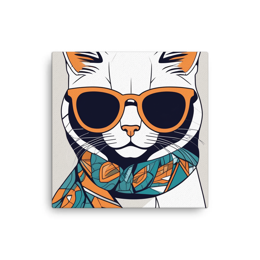 PugMug Custom White Exotic Cat Canvas