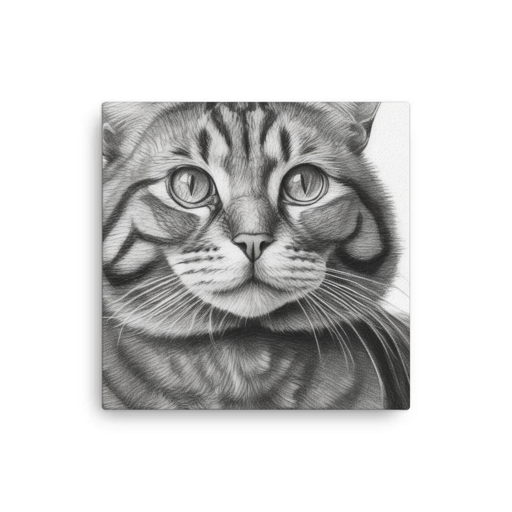 PugMug Custom Tabby Exotic Cat Canvas
