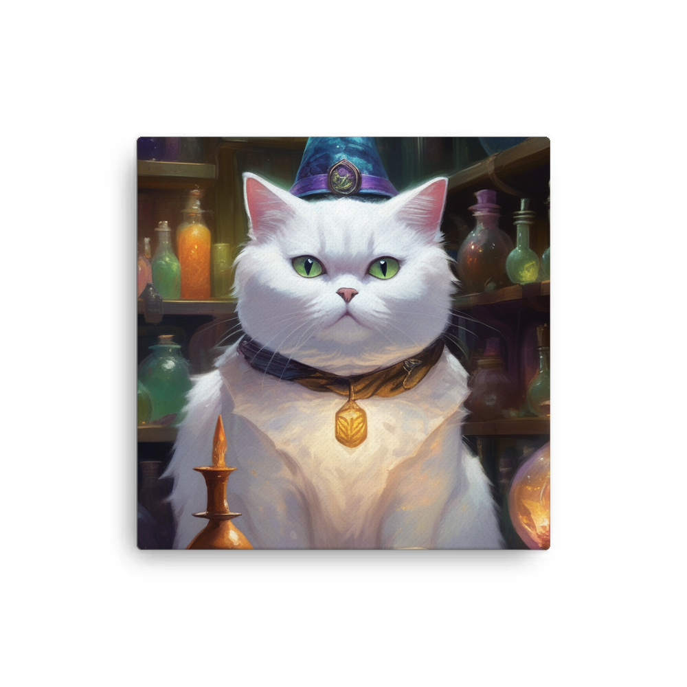 PugMug Custom White British Shorthair Cat Canvas