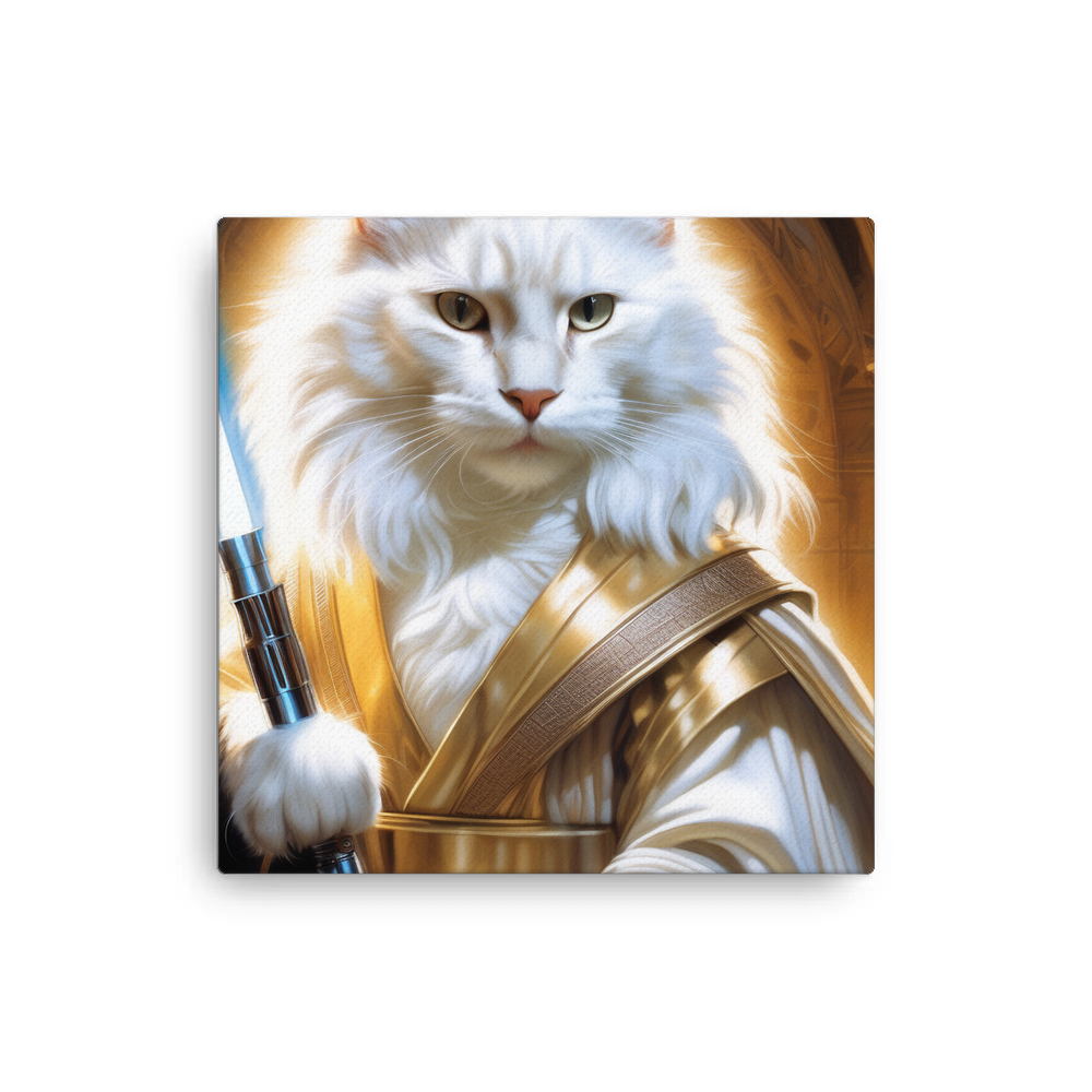 PugMug Custom White Maine Coon Cat Canvas