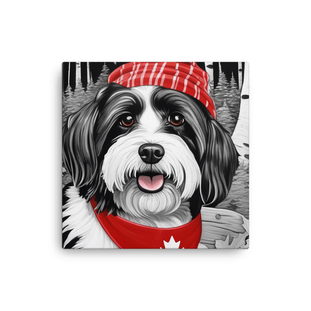 PugMug Custom Black-and-white Havanese Dog Canvas