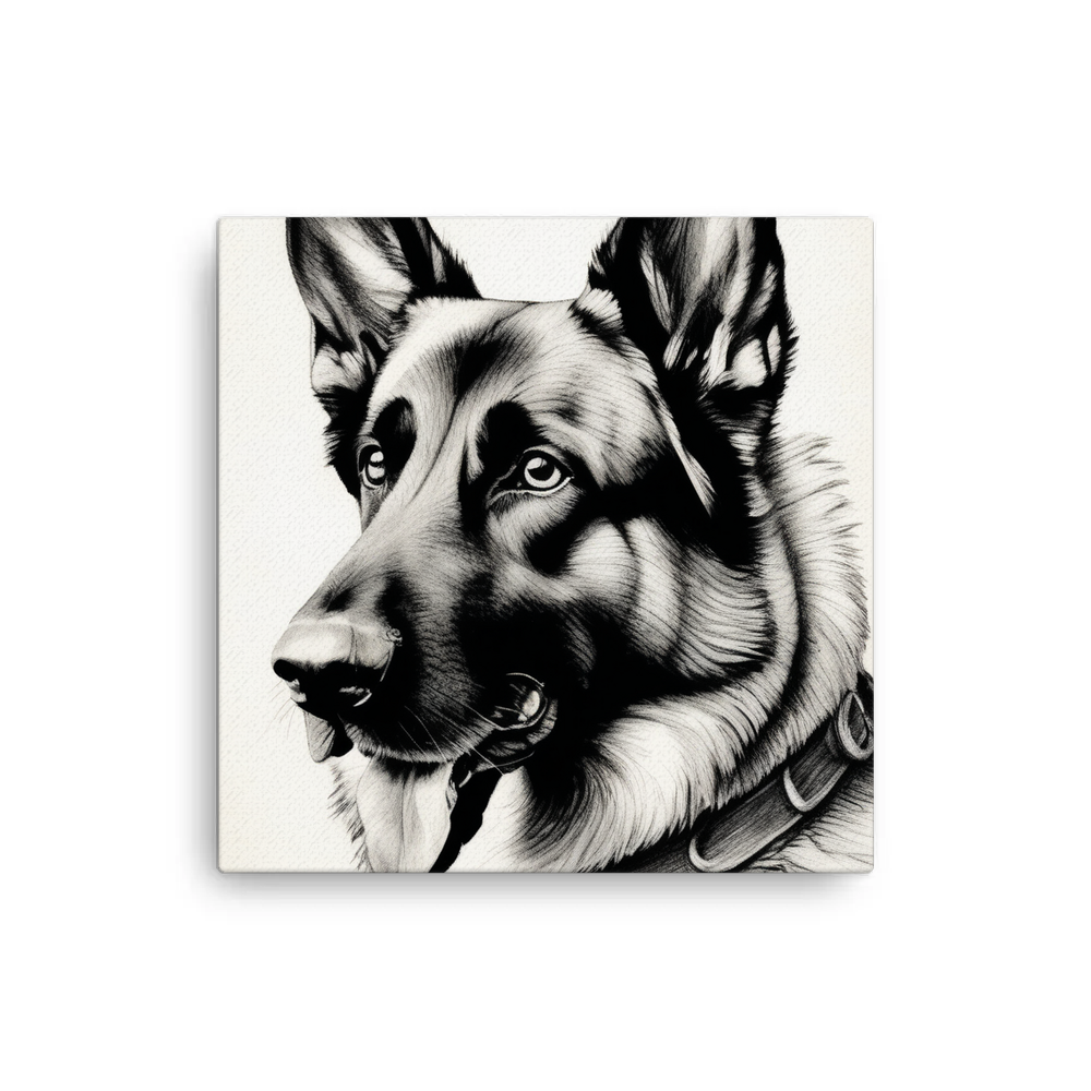 PugMug Custom German Shepherd Dog Canvas