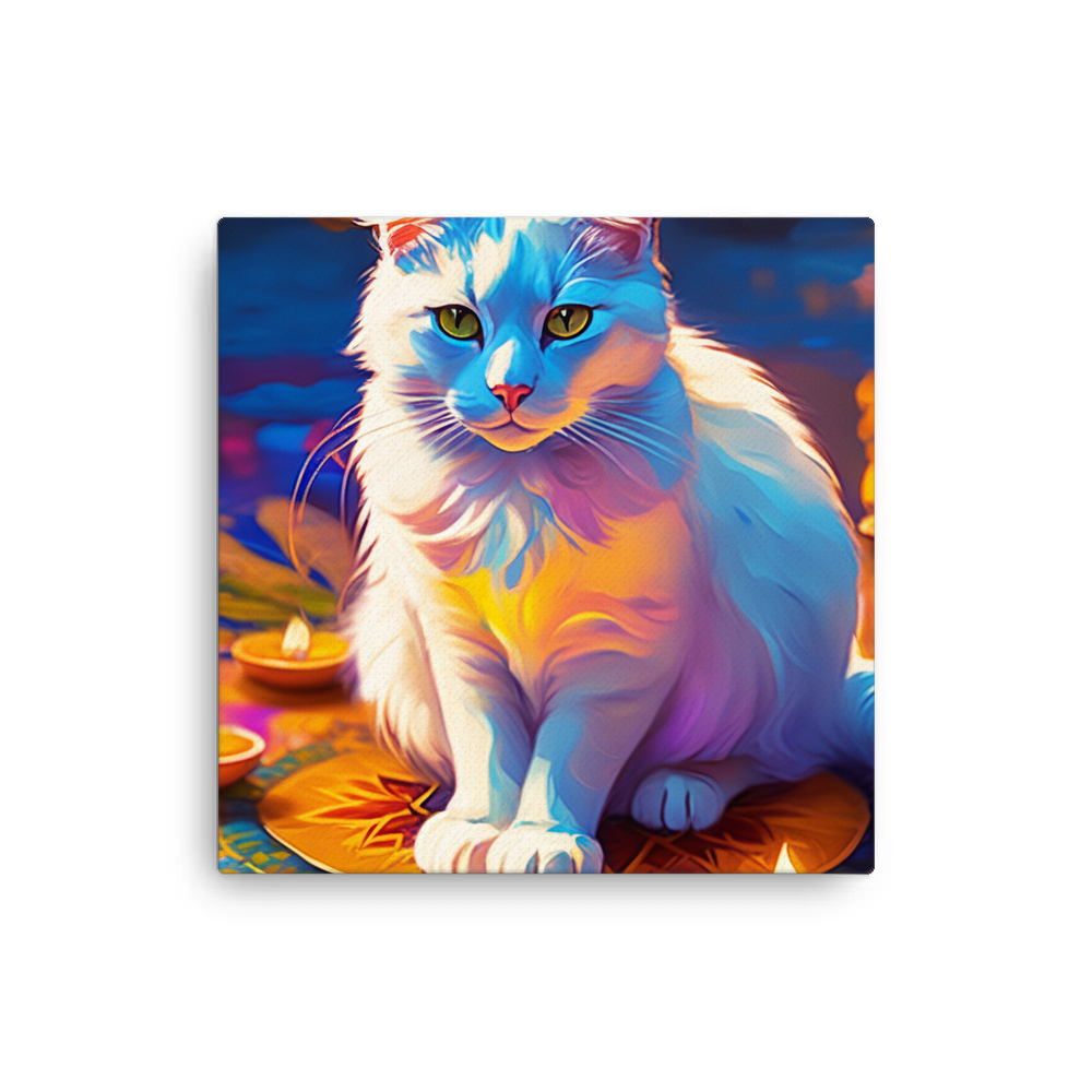 PugMug Custom White Companion Cat Canvas