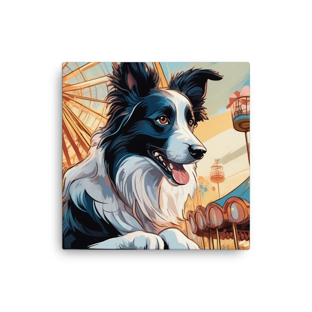 PugMug Custom Border Collie Canvas