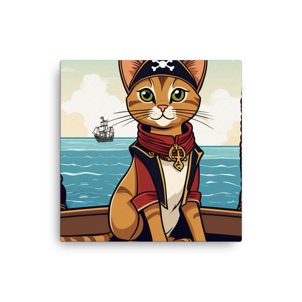 PugMug Custom Tabby Abyssinian Cat Canvas