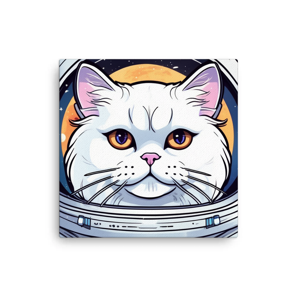 PugMug Custom White Persian Cat Canvas