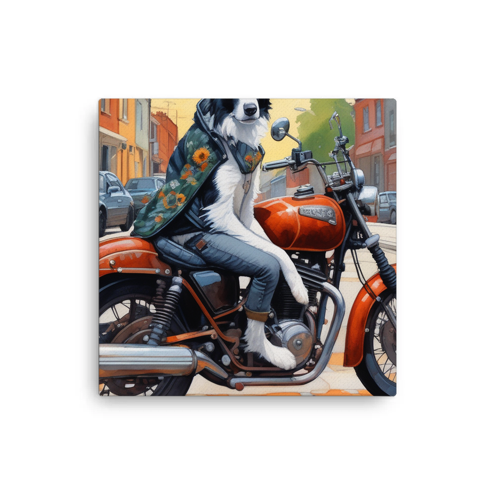 PugMug Custom Border Collie Canvas
