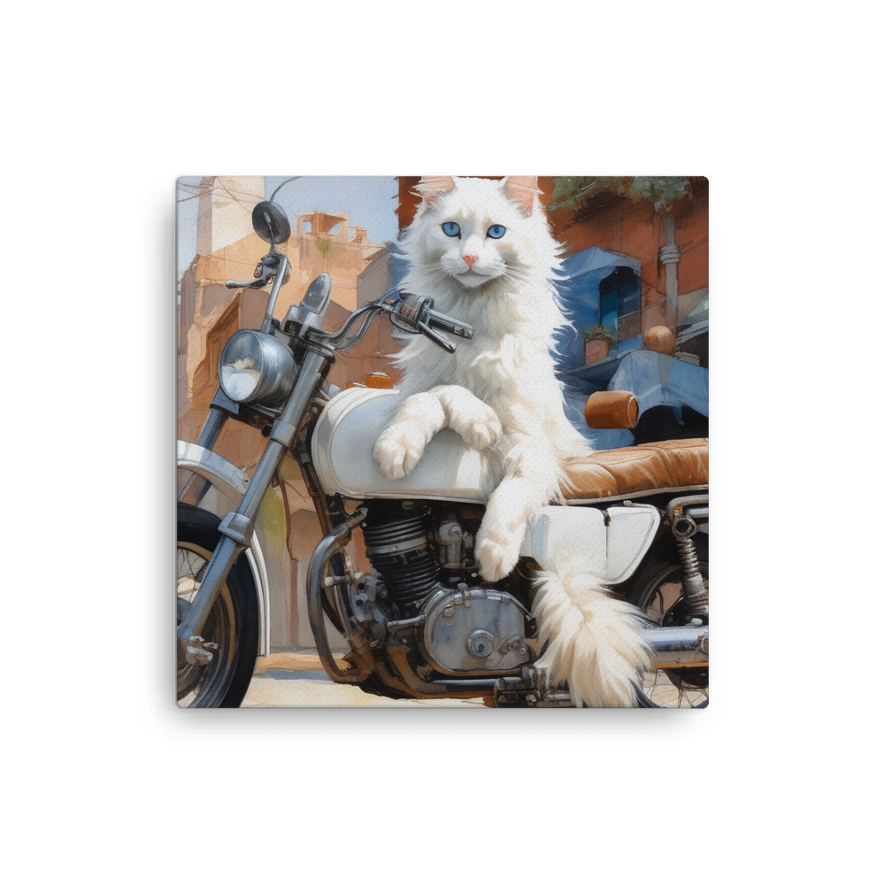 PugMug Custom White Ragdoll Cat Canvas