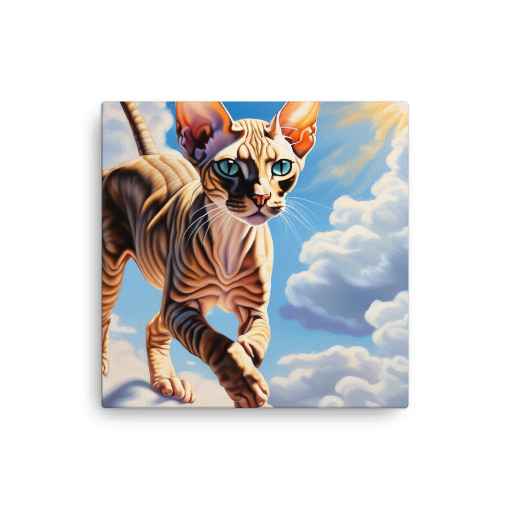 PugMug Custom Tabby Sphynx Cat Canvas