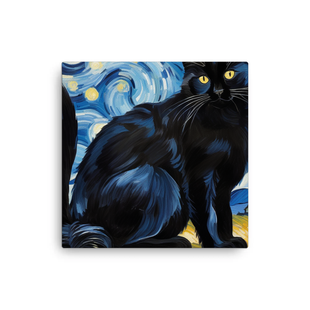 PugMug Custom Black Ragdoll Cat Canvas
