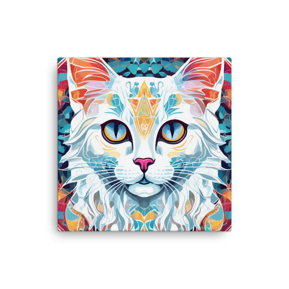 PugMug Custom White Companion Cat Canvas