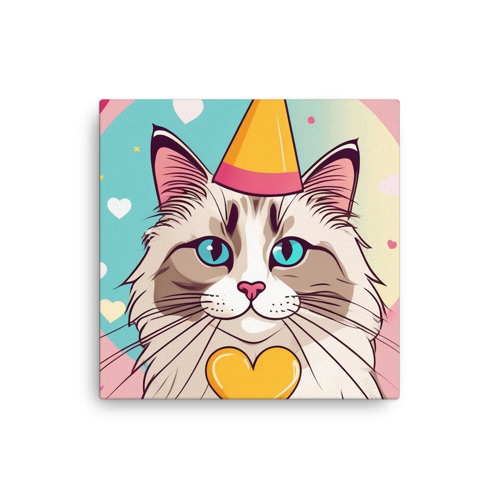 PugMug Custom Tabby Ragdoll Cat Canvas