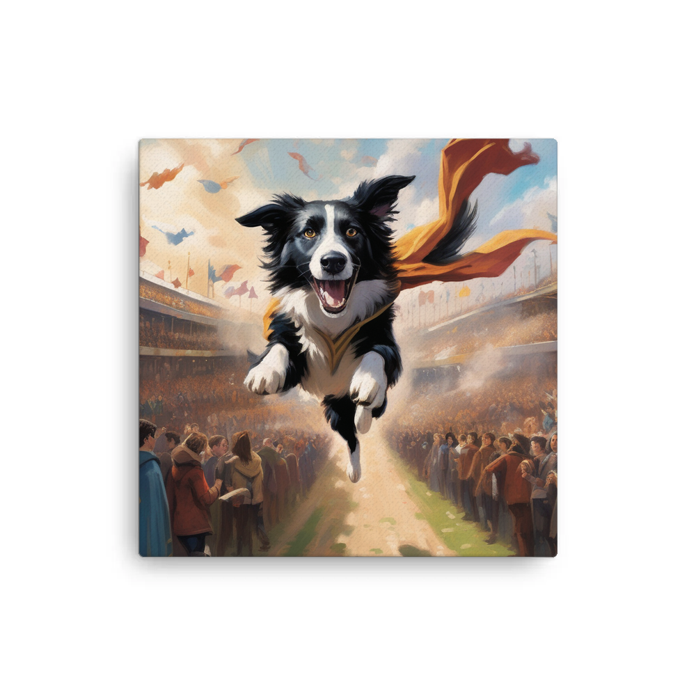 PugMug Custom Border Collie Canvas