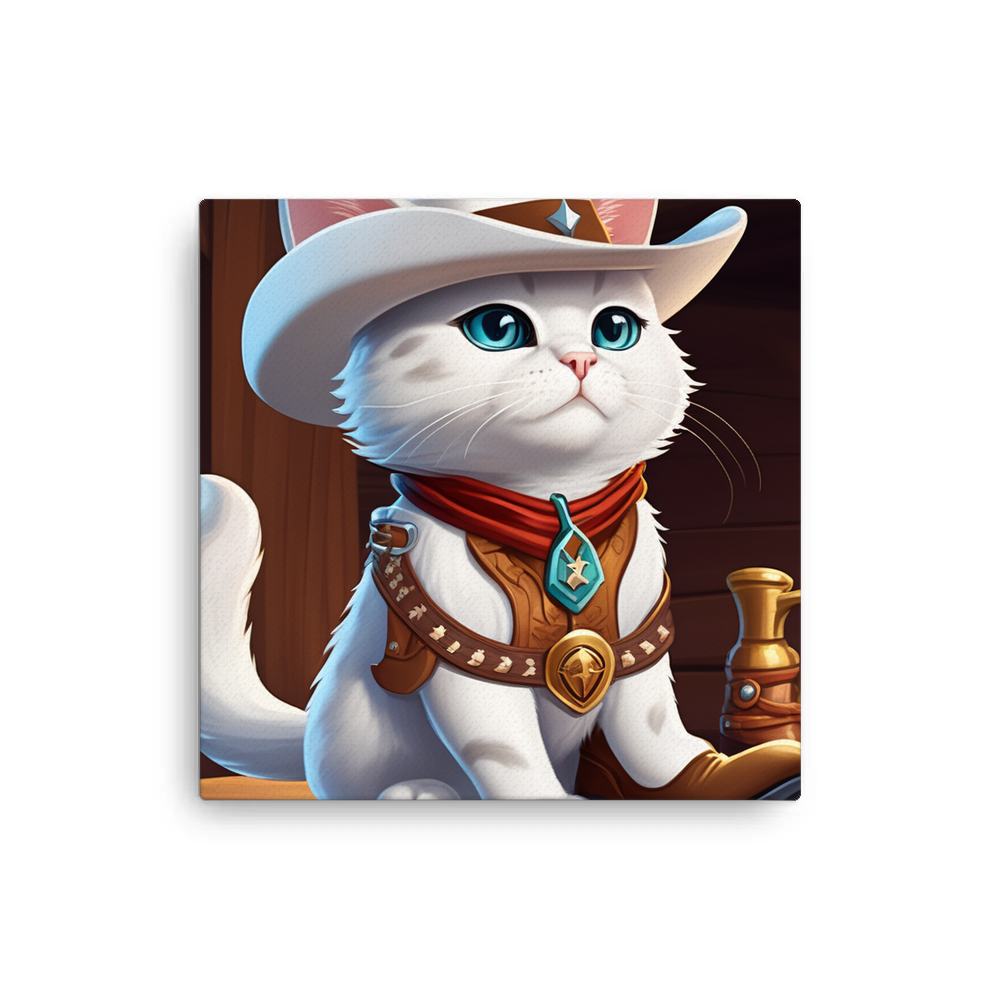 PugMug Custom White Exotic Cat Canvas