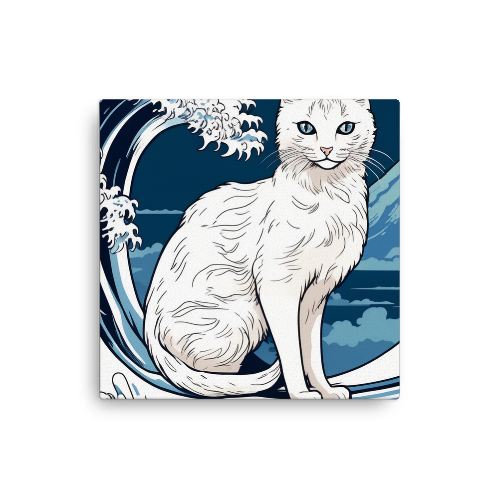 PugMug Custom White Companion Cat Canvas