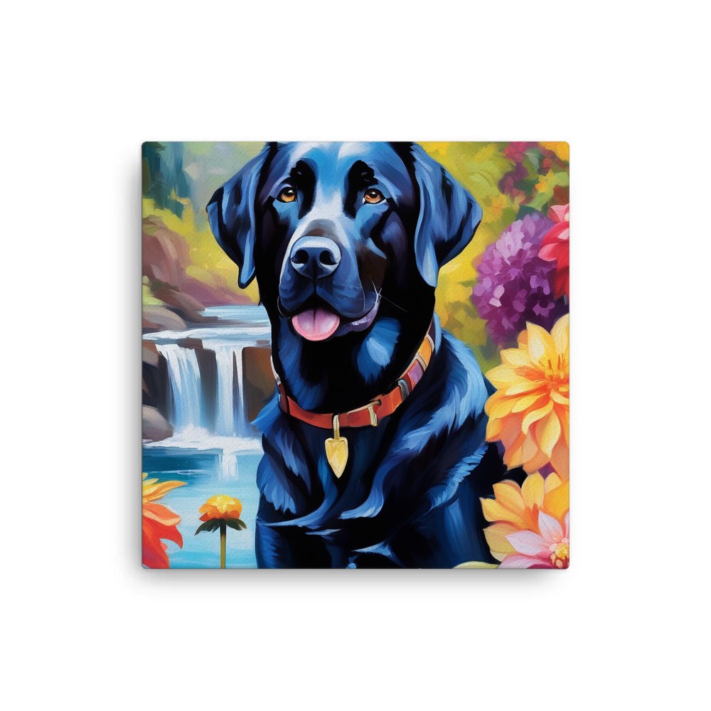 PugMug Custom Black Labrador Retriever Canvas