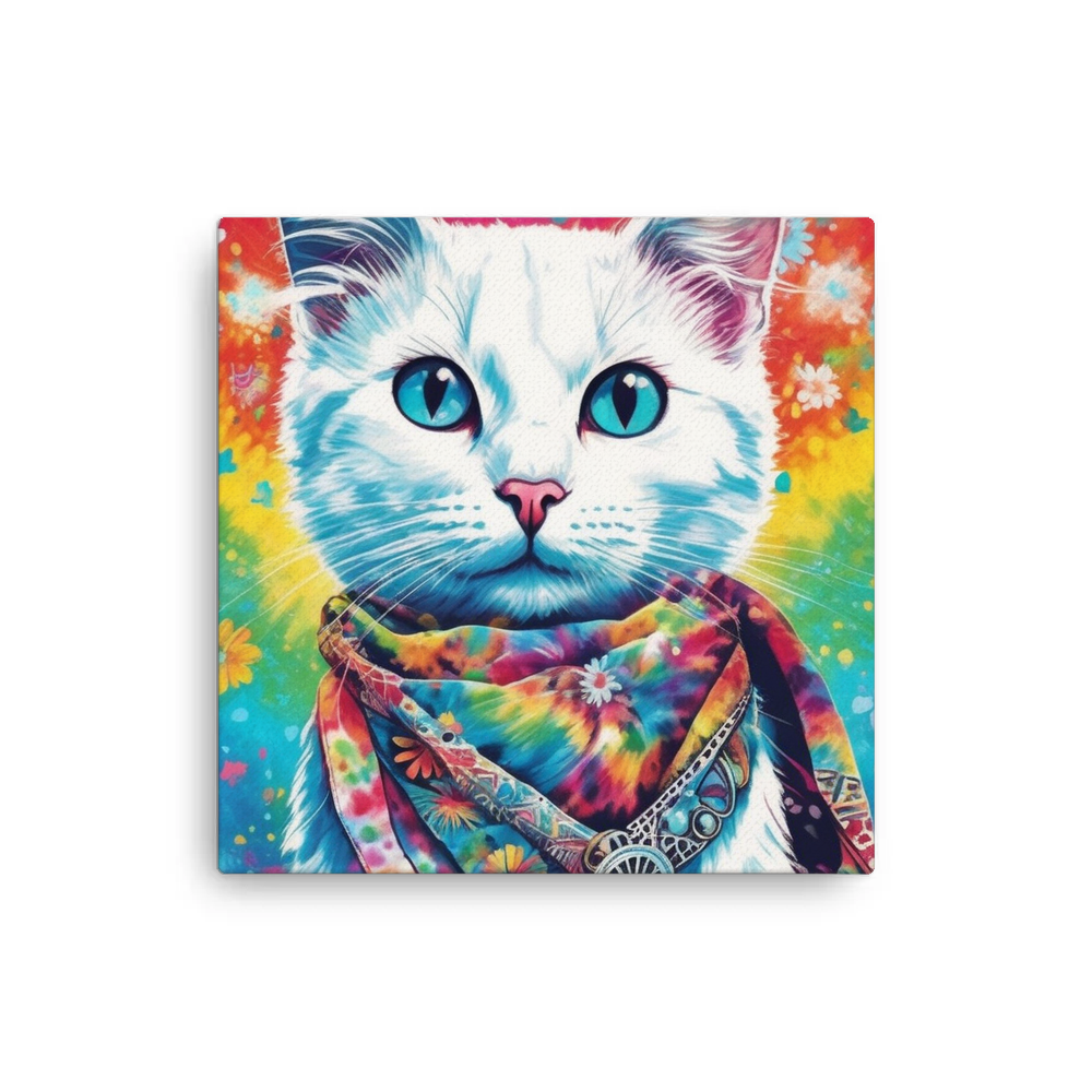 PugMug Custom White Companion Cat Canvas