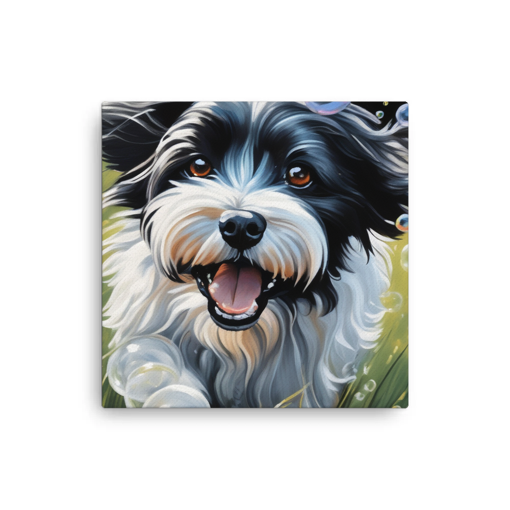 PugMug Custom Black-and-white Havanese Dog Canvas