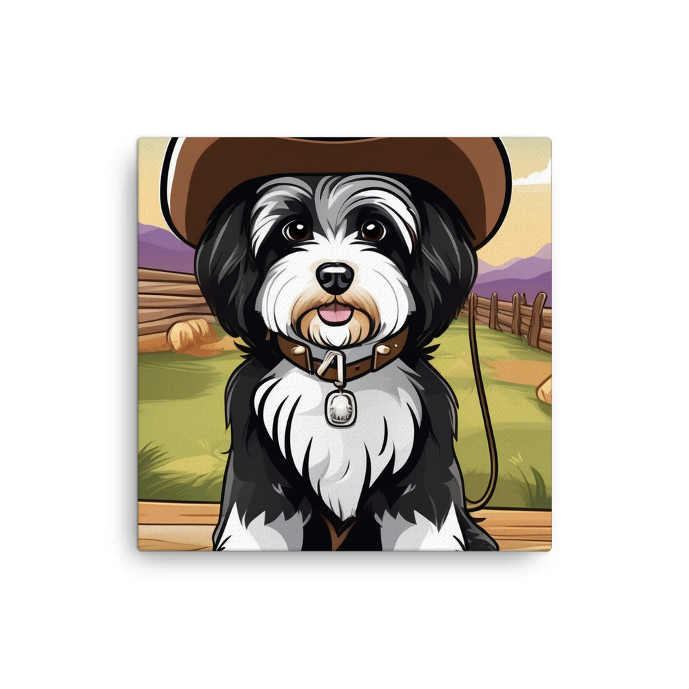 PugMug Custom Black-and-white Havanese Dog Canvas