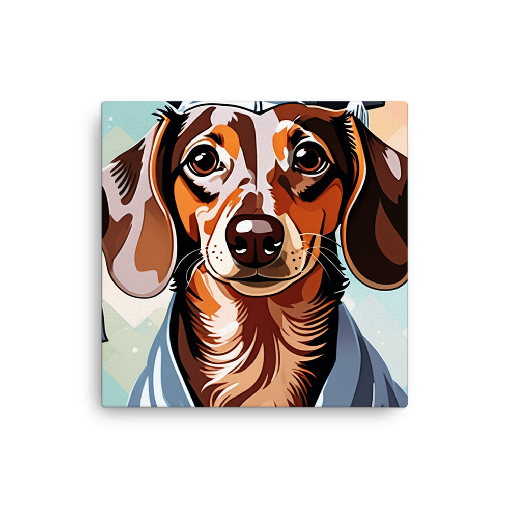 PugMug Custom Tan Dachshund Canvas