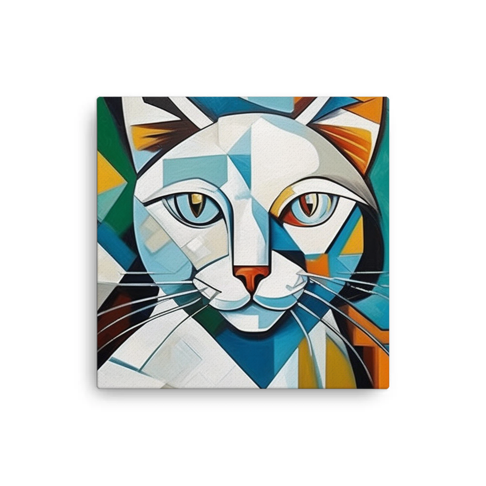 PugMug Custom White Companion Cat Canvas