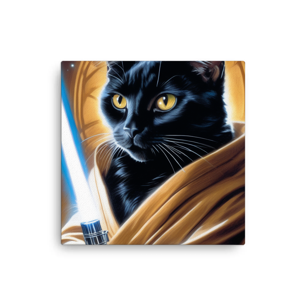 PugMug Custom Black Companion Cat Canvas