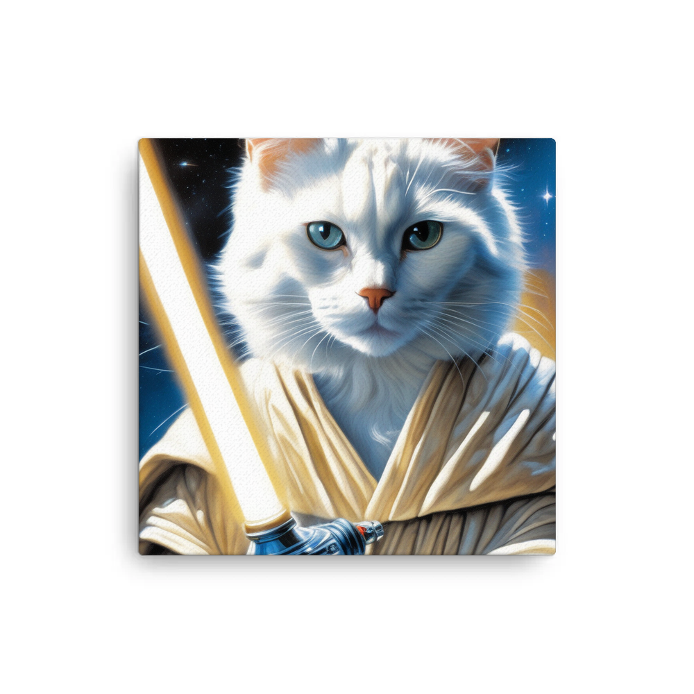 PugMug Custom White Companion Cat Canvas