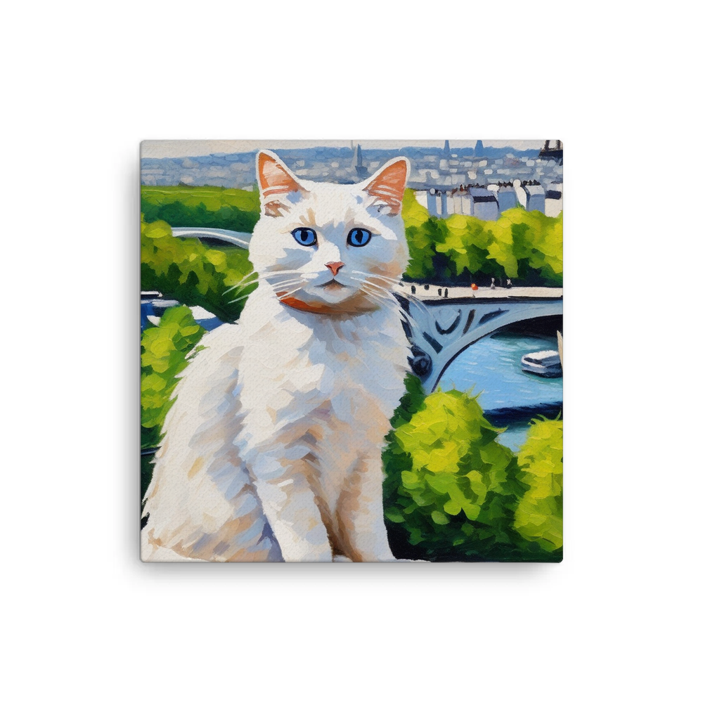 PugMug Custom White Ragdoll Cat Canvas