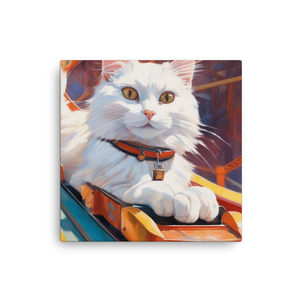 PugMug Custom White Companion Cat Canvas