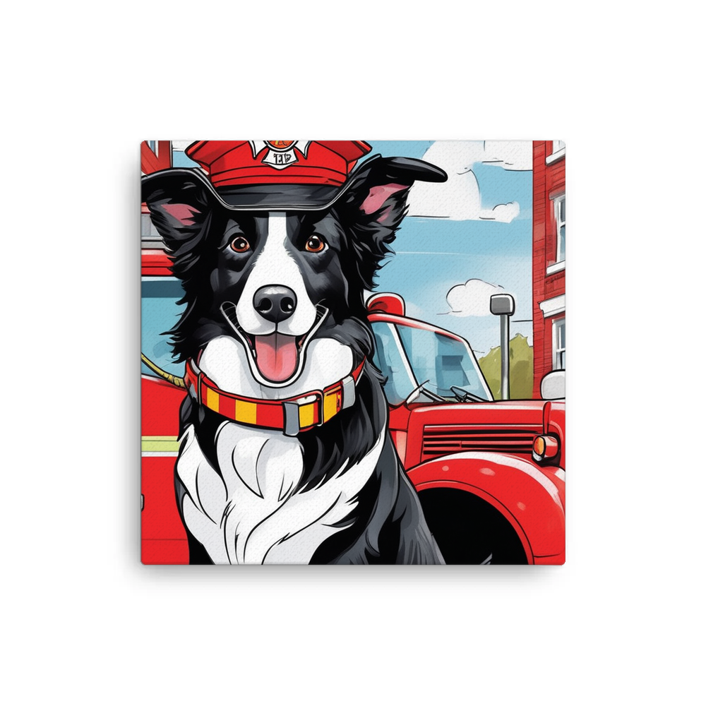 PugMug Custom Border Collie Canvas