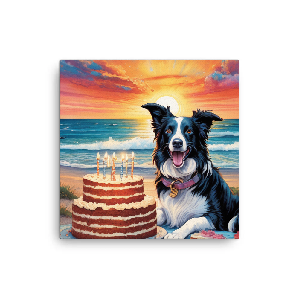 PugMug Custom Border Collie Canvas
