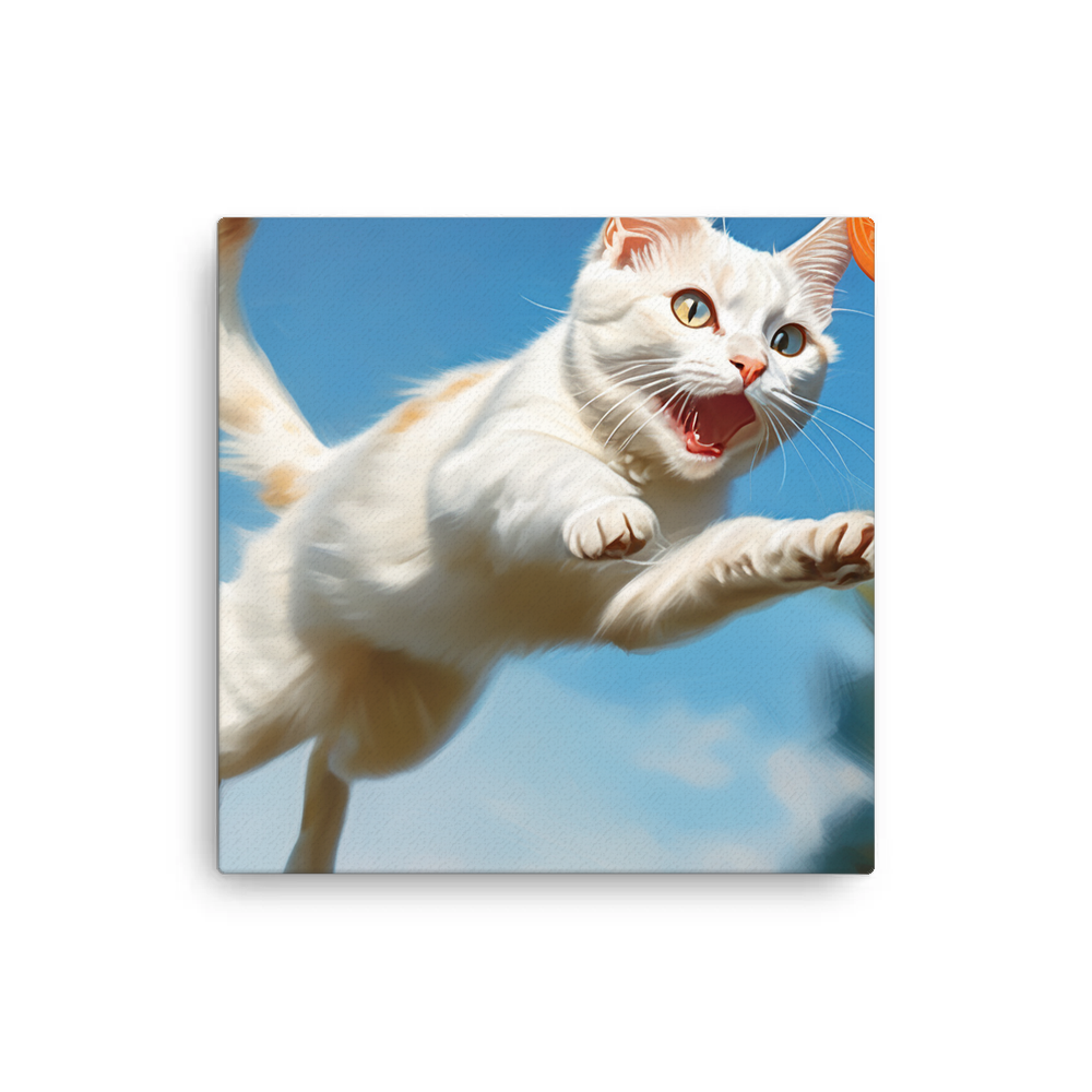 PugMug Custom White Companion Cat Canvas