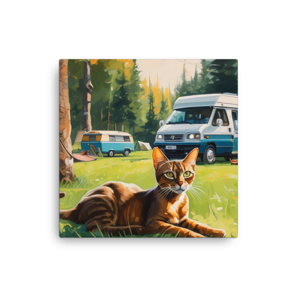 PugMug Custom Tabby Abyssinian Cat Canvas
