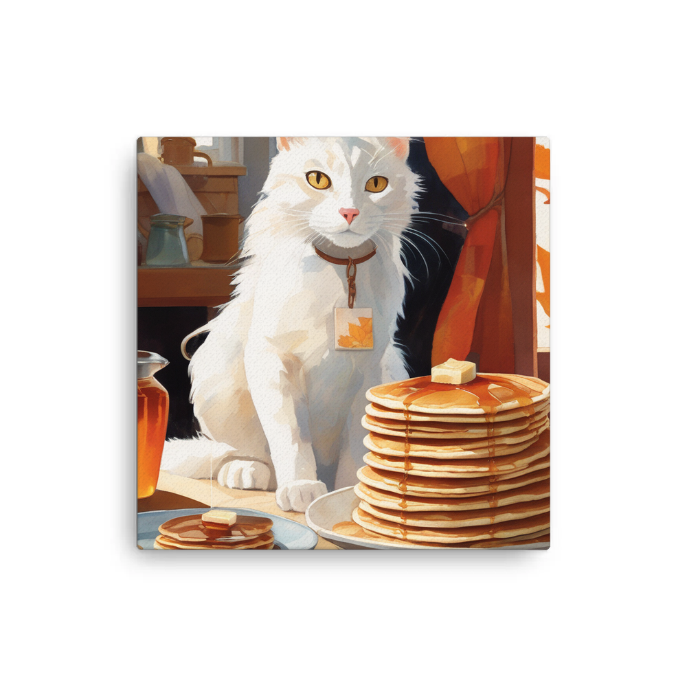 PugMug Custom White Companion Cat Canvas