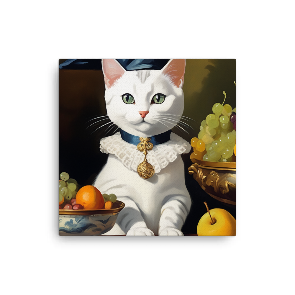 PugMug Custom White American Shorthair Cat Canvas