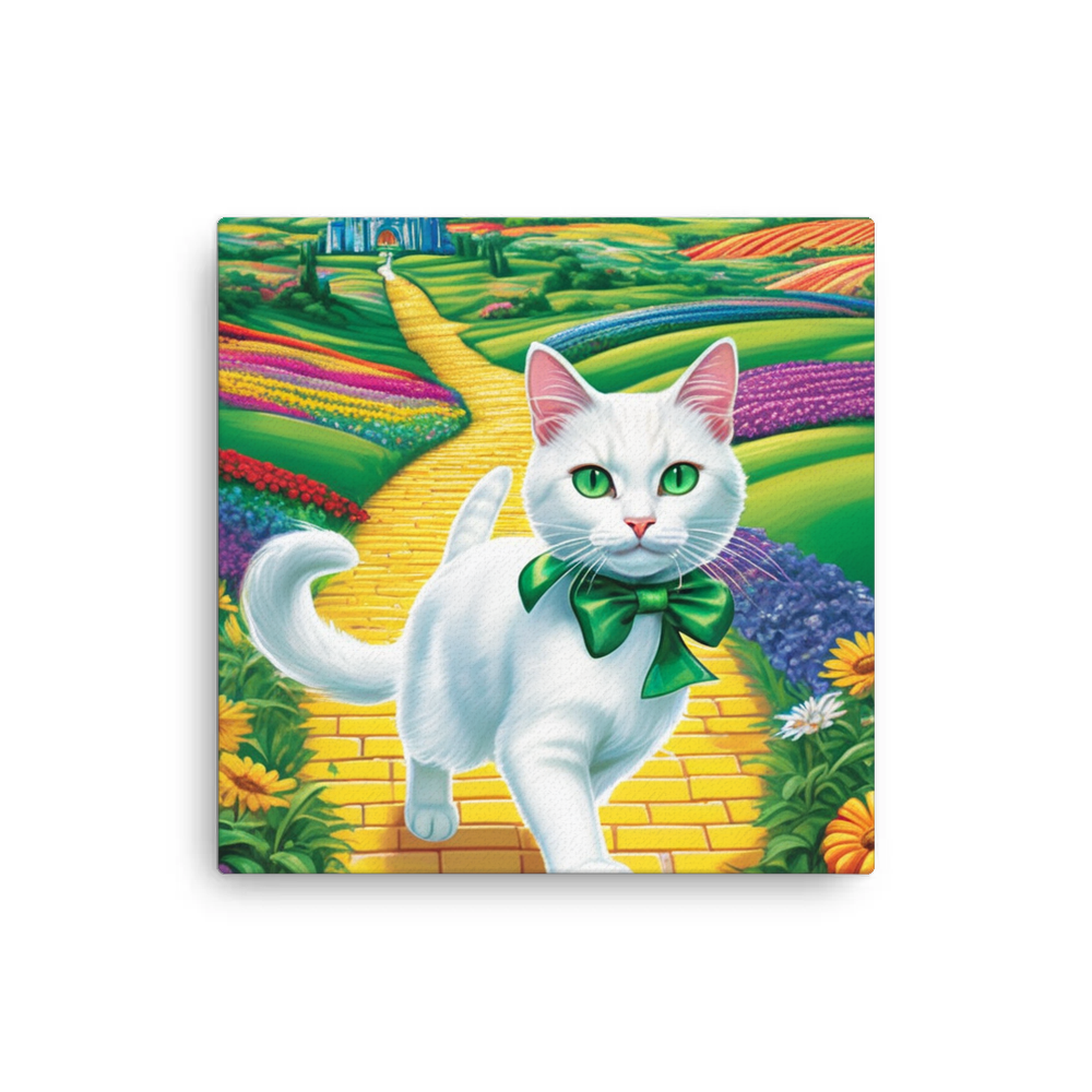 PugMug Custom White Companion Cat Canvas