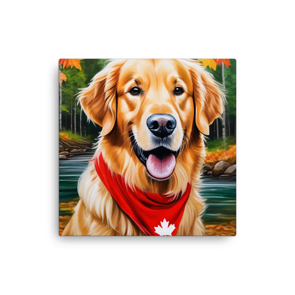 PugMug Custom Golden Retriever Canvas